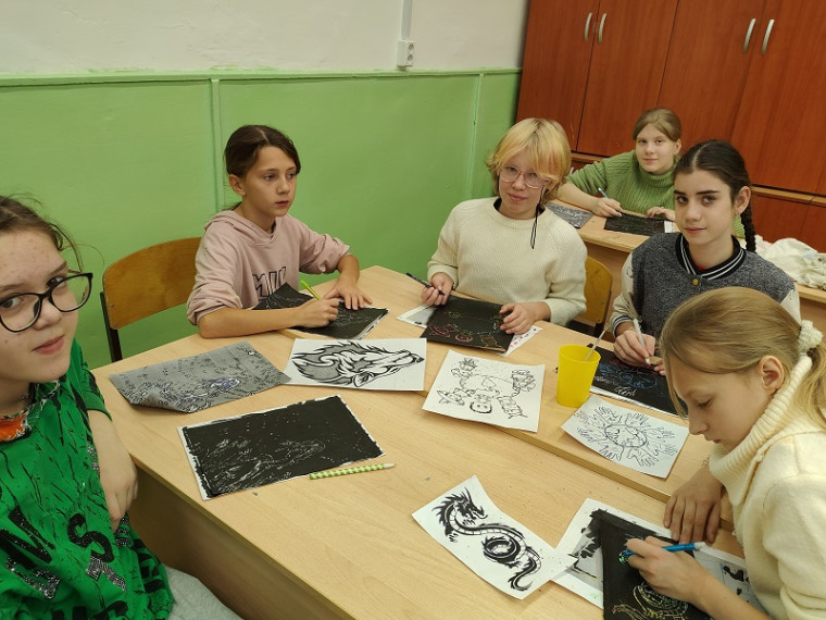Мастер-класс "Граттаж".